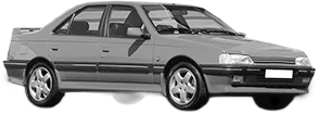 Oglinda Completa Stanga PEUGEOT 405 I (15B) din 1987 - 1992, Auto, Reglaj mecanic