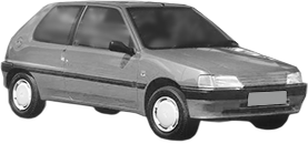 Oglinda Completa Stanga PEUGEOT 106 I (1A, 1C) din 1991 - 1996, Auto, Reglaj electric