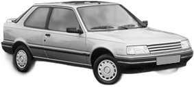 Oglinda Completa Dreapta PEUGEOT 309 I (10C, 10A) din 1985 - 1989, Auto, Reglaj mecanic