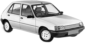 Oglinda Completa Dreapta PEUGEOT 205 I (741A/C) din 1983 - 1987, Auto, Reglaj manual