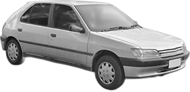 Oglinda Completa Stanga PEUGEOT 306 Hatchback Van din 1993 - 2001, Auto, Reglaj mecanic
