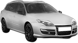 Set Covorase Auto Si Tavita Portbagaj RENAULT LAGUNA III Grandtour (KT0/1) din 2007-2015, Cauciuc, Protectie Porbagaj, 4x Stickere auto cu RENAULT