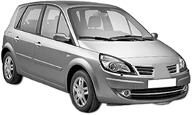 Set Covorase Auto Si Tavita Portbagaj RENAULT SCENIC III (JZ0/1_) din 2008-2016, Cauciuc, Protectie Porbagaj, 4x Stickere auto cu RENAULT