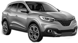 Set 5 covorase auto RENAULT KADJAR (HA_, HL_) din 2007-2015, cu covoras tunel median, cauciuc, 4x Stickere auto cu RENAULT