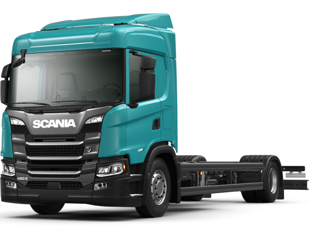 Set Huse Scaune Camion Tir SCANIA G II din 2017-2023, Auto, Model ELEGANCE Q, Culoare Negru, 4x Stickere auto cu SCANIA