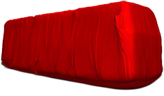 Set Huse Scaune Camion Tir SCANIA L din 2017-2023, Auto, Model ELEGANCE Q, Culoare Rosu, 4x Stickere auto cu SCANIA