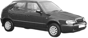 Oglinda Completa Stanga SKODA FELICIA II (6U1) din 1998 - 2001, Auto, Reglaj mecanic