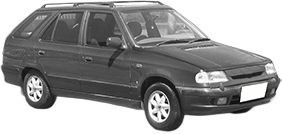 Oglinda Completa Stanga SKODA FELICIA I Estate (6U5) din 1995 - 1998, Auto, Reglaj mecanic