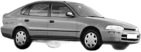 Oglinda Completa Stanga TOYOTA COROLLA Liftback (_E10_) din 1992 - 1997, Auto, Reglaj electric
