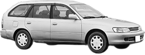 Oglinda Completa Dreapta TOYOTA COROLLA Estate (_E10_) din 1992 - 1997, Auto, Reglaj mecanic