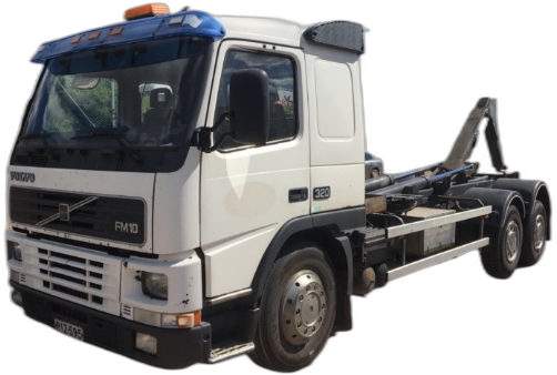 Set Huse Scaune Camion Tir VOLVO FM10 din 1999-2001, Auto, Model CLASSIC, Culoare Rosu, 4x Stickere auto cu VOLVO