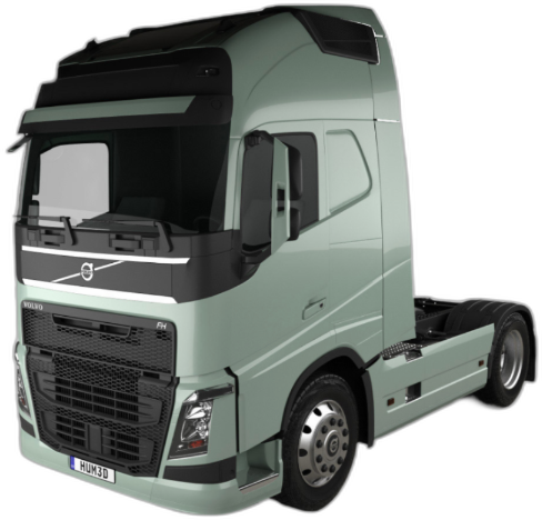 Set Huse Scaune Camion Tir VOLVO FH II din 2012-2017, Auto, Model ELEGANCE Q, Culoare Albastru, 4x Stickere auto cu VOLVO