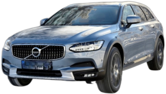 Set Covorase Auto Si Tavita Portbagaj VOLVO V90 II Cross Country (236) din 2016-2021, Cauciuc, Protectie Porbagaj, 4x Stickere auto cu VOLVO