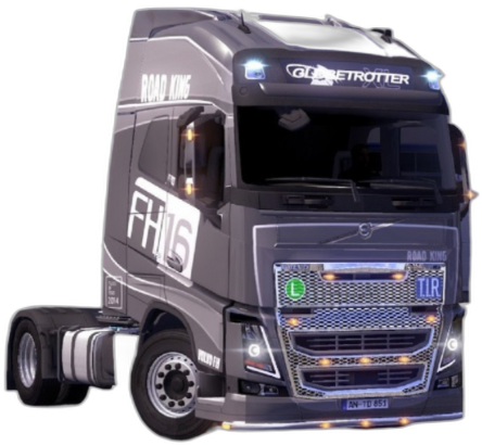 Set Huse Scaune Camion Tir VOLVO FH16 II din 2012-2014, Auto, Model ELEGANCE Q, Culoare Bej, 4x Stickere auto cu VOLVO