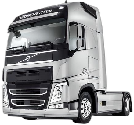 Set Huse Scaune Camion Tir VOLVO FM II din 2012-2017, Auto, Model ELEGANCE Q, Culoare Negru, 4x Stickere auto cu VOLVO