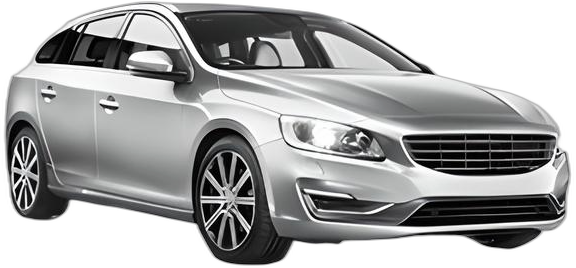 Set Covorase Auto Si Tavita Portbagaj VOLVO V60 I (155) din 2010-2018, Cauciuc, Protectie Porbagaj, 4x Stickere auto cu VOLVO