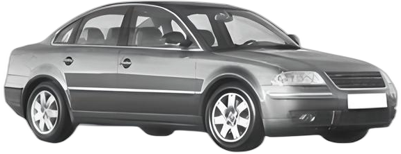 Set 5 covorase auto Volkswagen PASSAT B5.5 (3B3) din 2012-2013, cu covoras tunel median, cauciuc, 4x Stickere auto cu Volkswagen