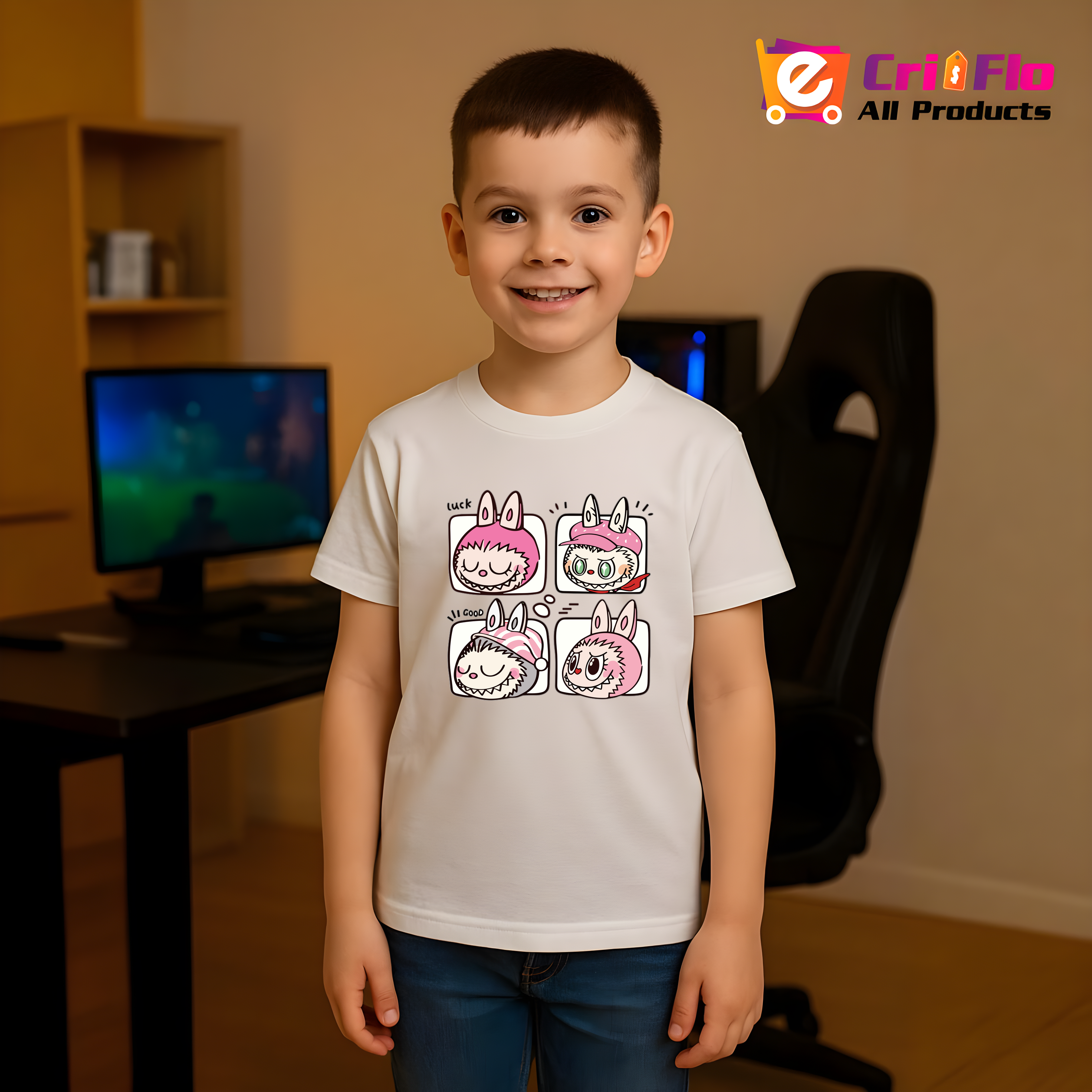 Tricou Labubu cutie duo, Unisex Dama si Barbat | Copii