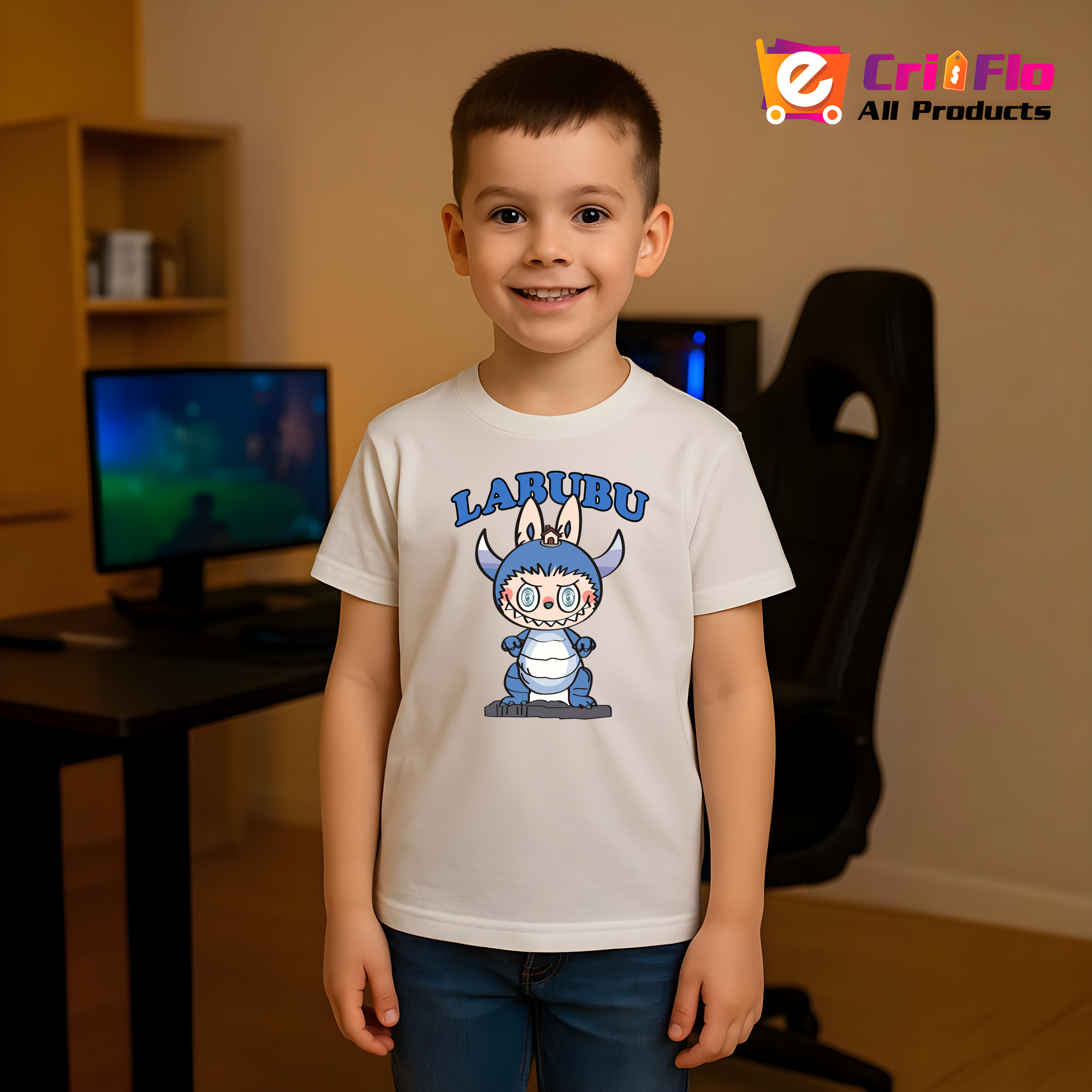 Tricou Labubu dino culori, Unisex Dama si Barbat | Copii 