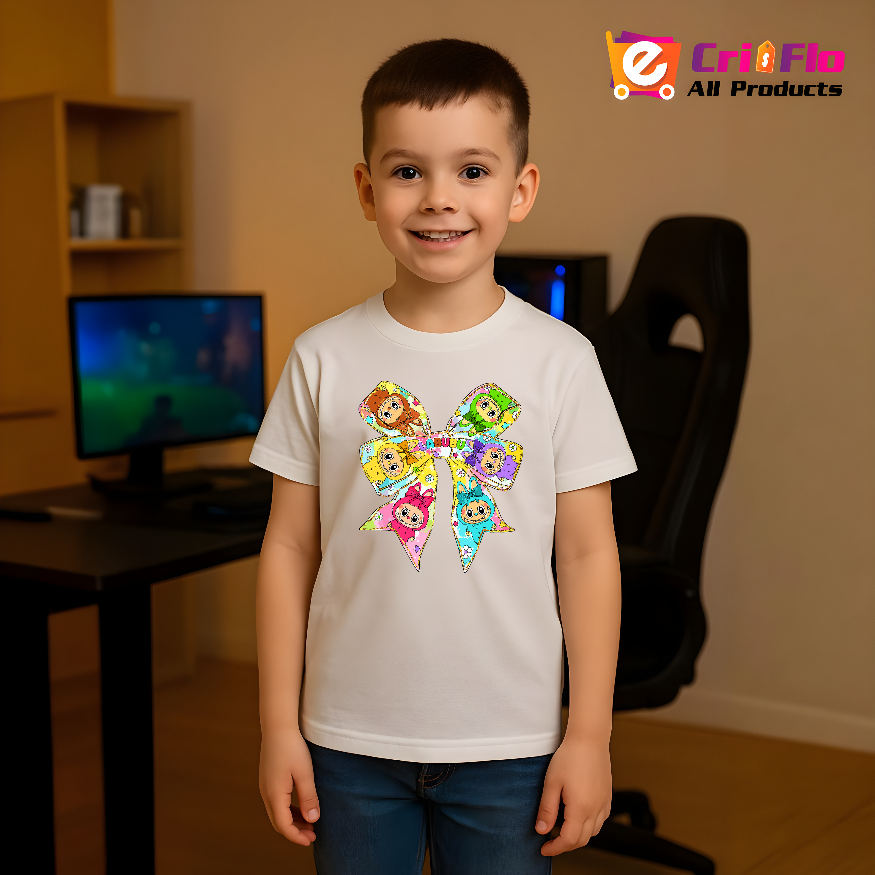 Tricou Labubu fundita mare, Unisex Dama si Barbat | Copii 