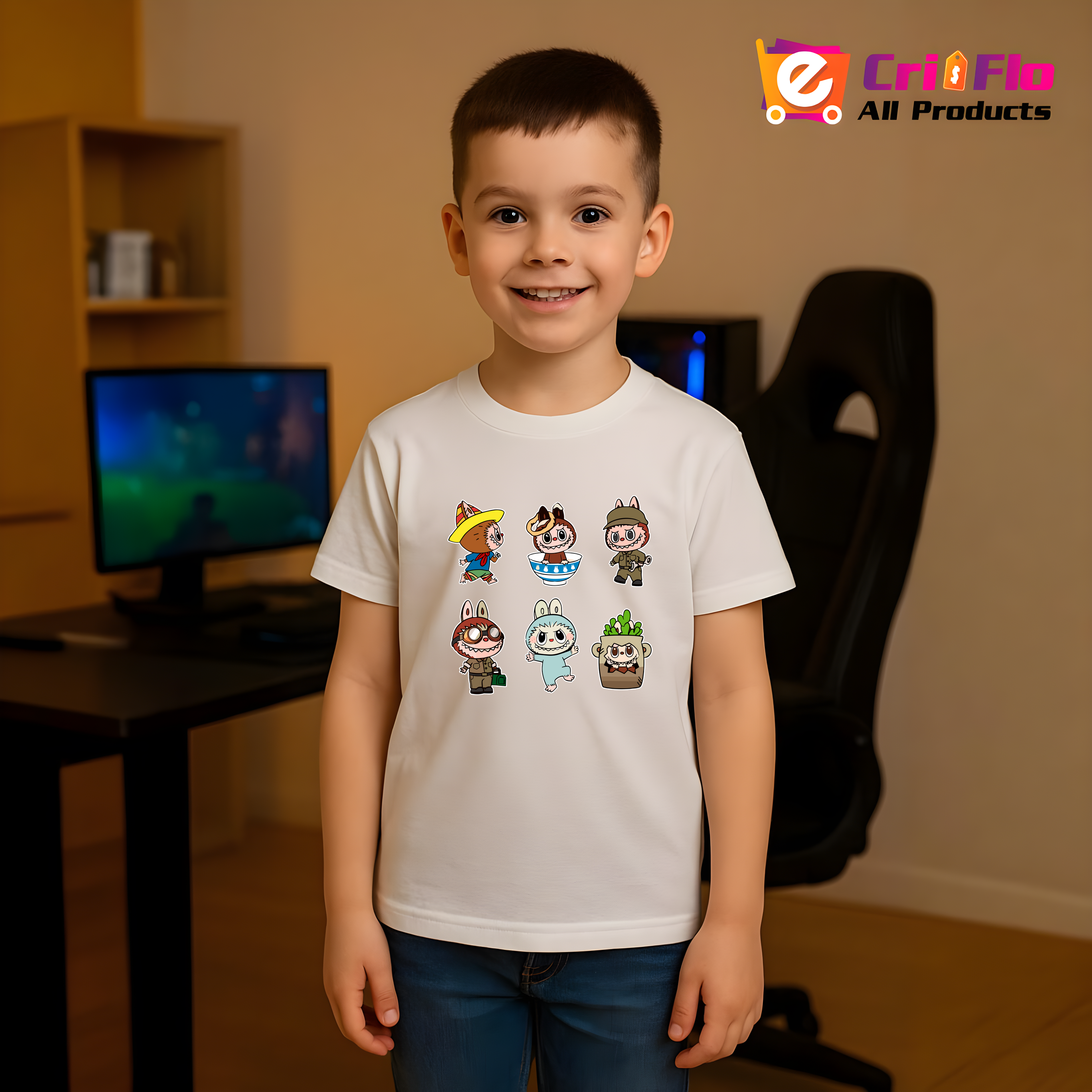 Tricou Labubu gasca jocuri, Unisex Dama si Barbat | Copii 