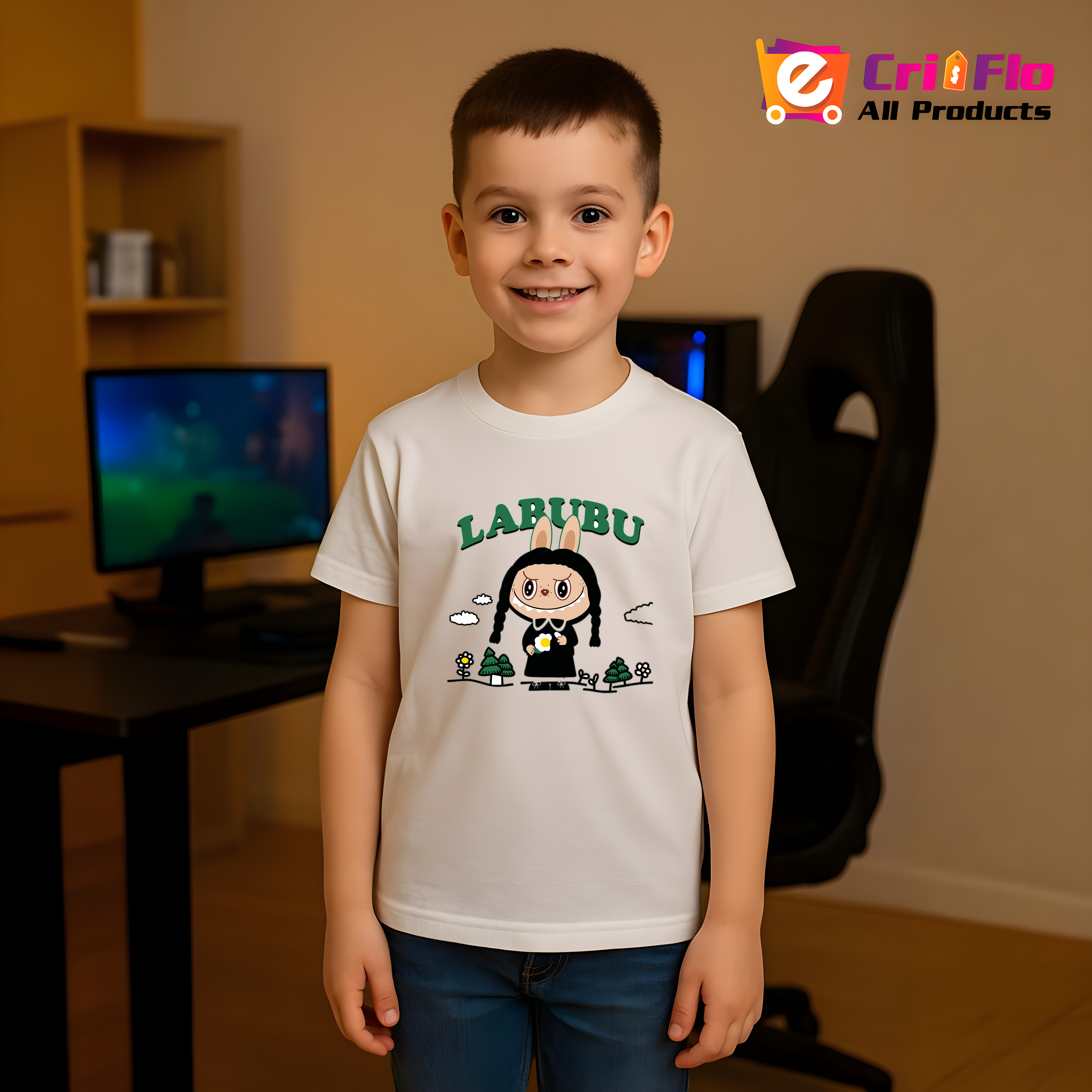 Tricou Labubu wednesday, Unisex Dama si Barbat | Copii 
