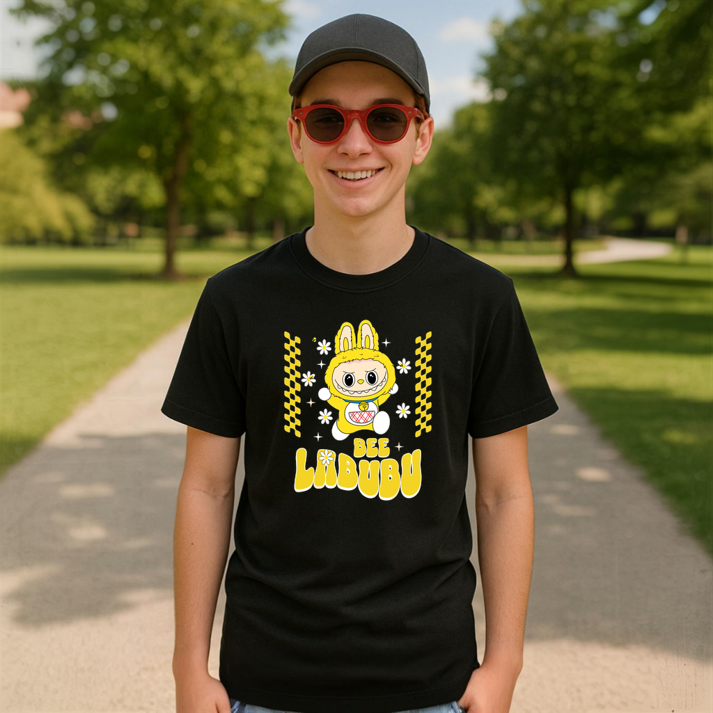 Tricou Labubu albina, Unisex Dama si Barbat | Copii
