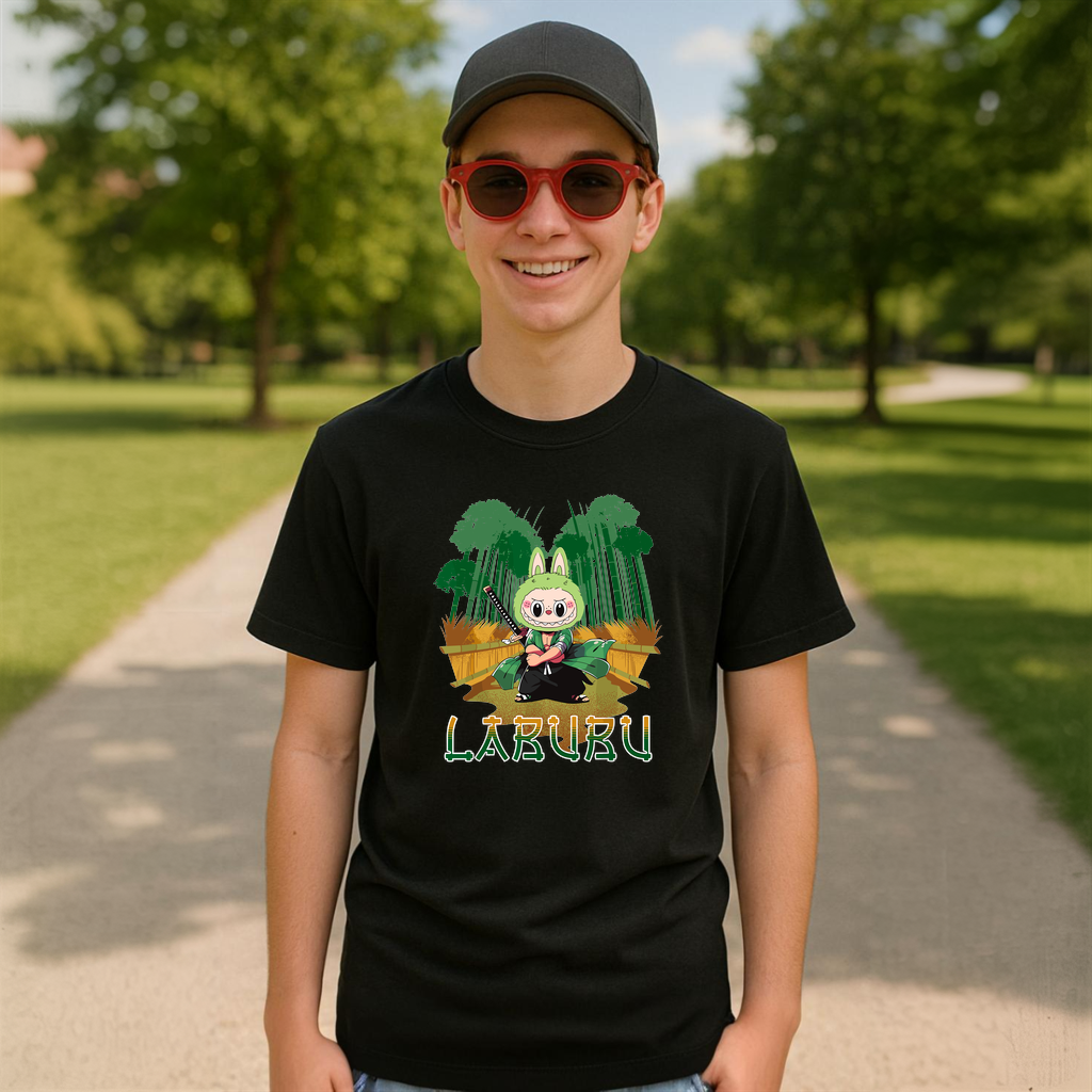 Tricou Labubu bambus katana, Unisex Dama si Barbat | Copii 