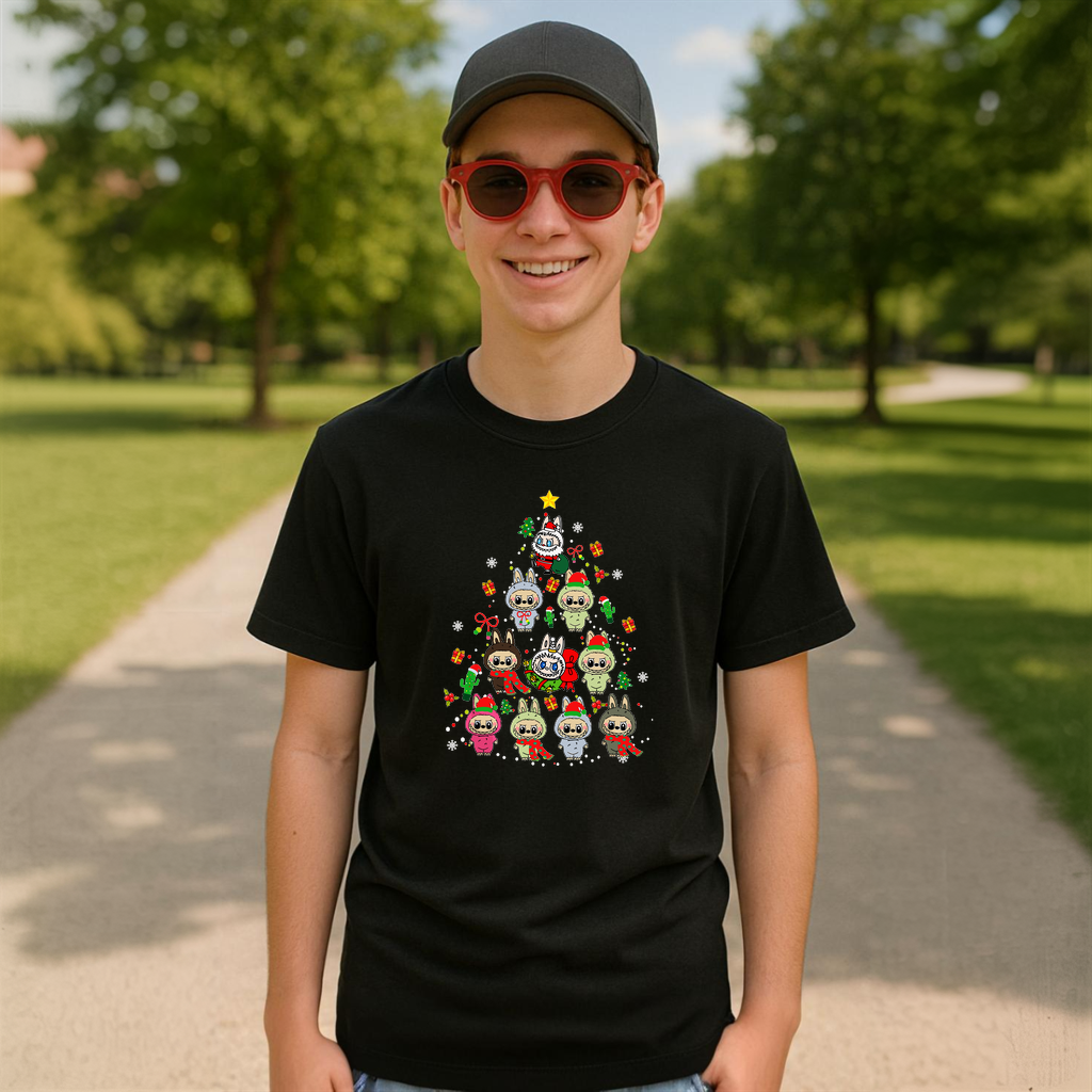 Tricou Labubu brad bebe, Unisex Dama si Barbat | Copii