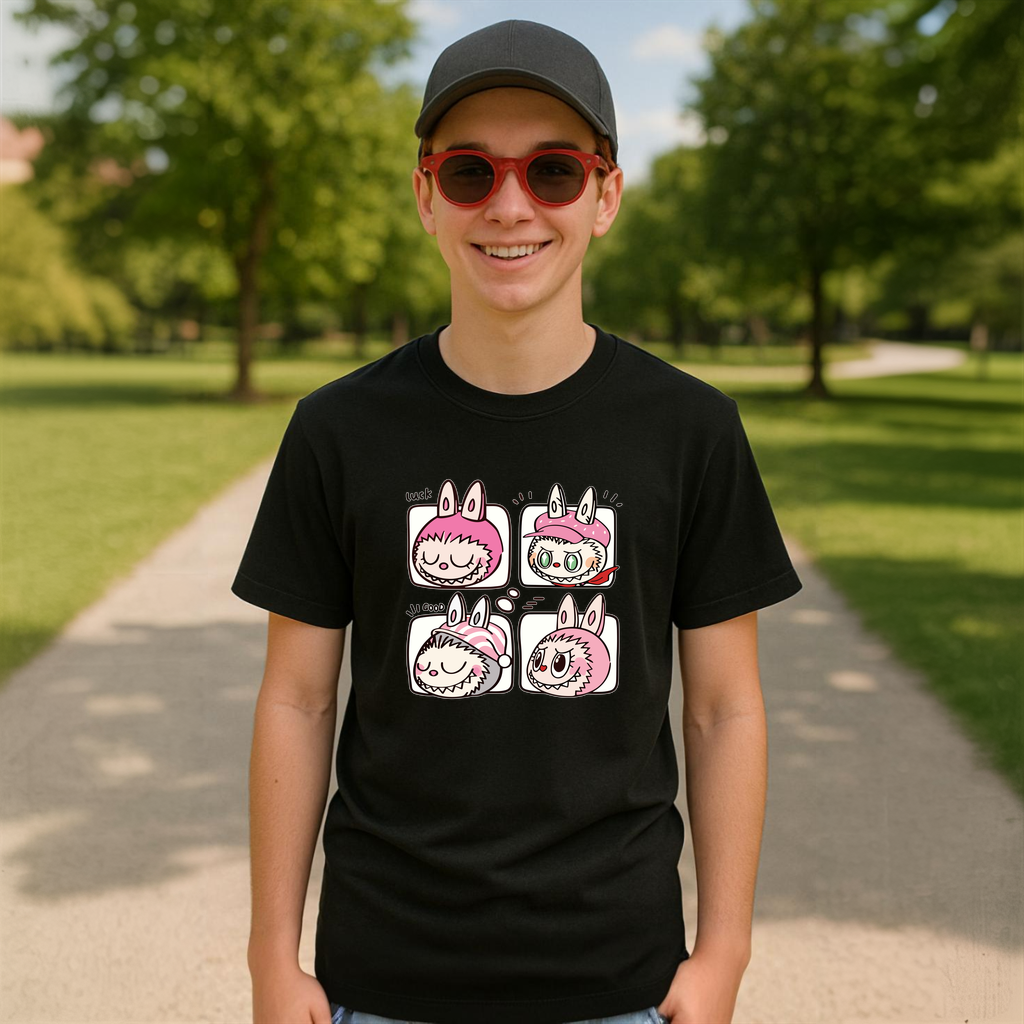 Tricou Labubu cutie duo, Unisex Dama si Barbat | Copii 