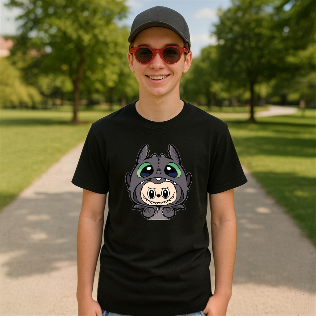 Tricou Labubu dragon train, Unisex Dama si Barbat | Copii 