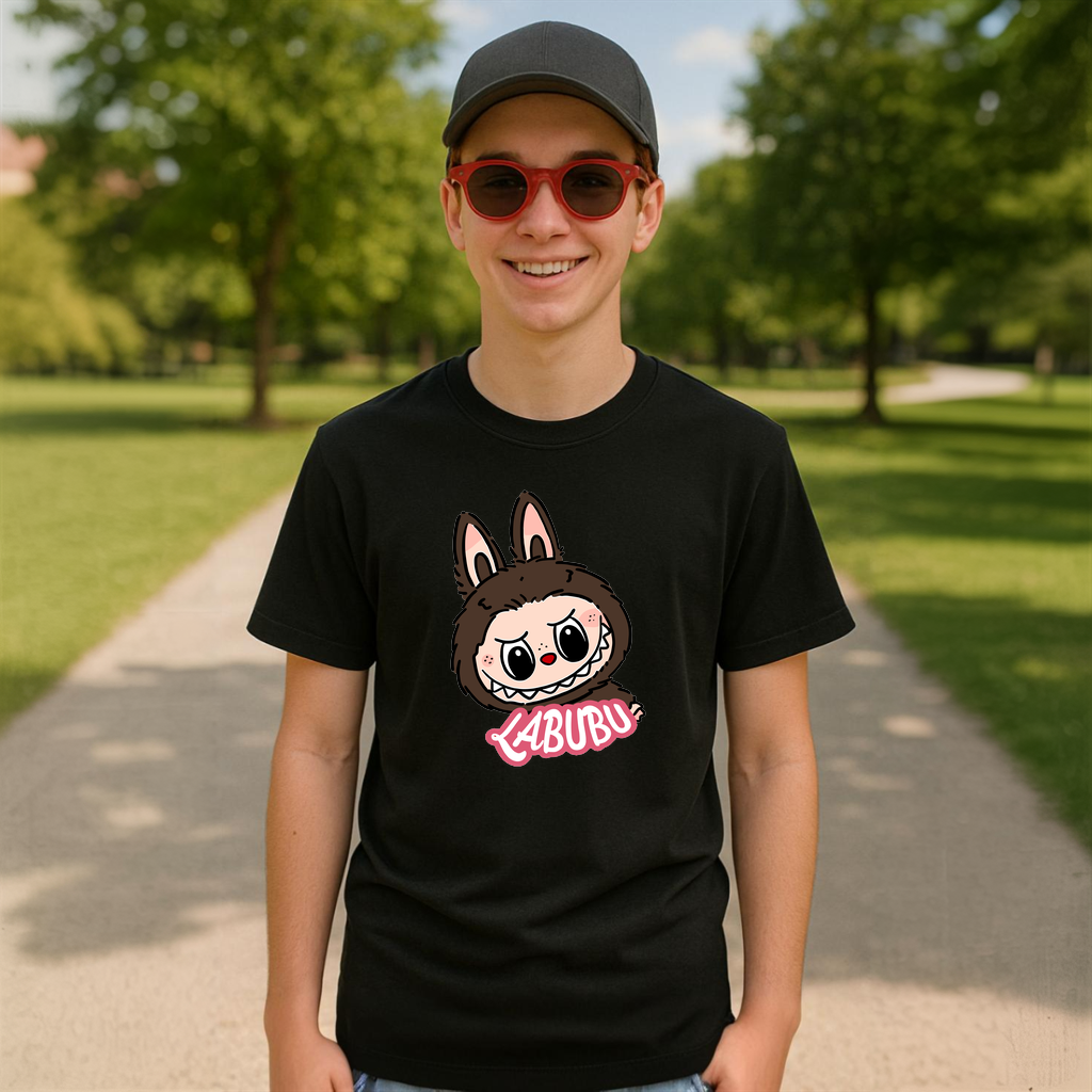 Tricou Labubu fata clasica, Unisex Dama si Barbat | Copii 