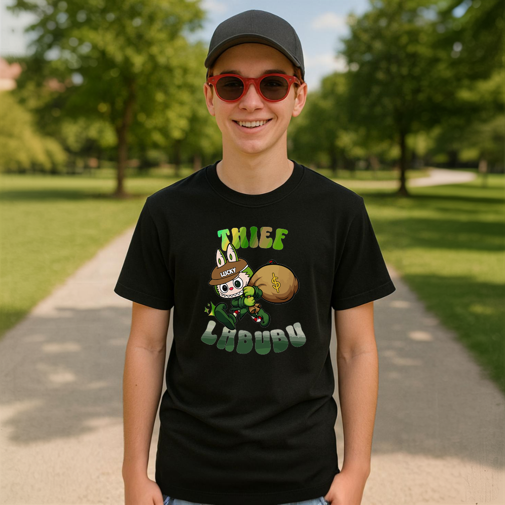 Tricou Labubu hot thief, Unisex Dama si Barbat | Copii 