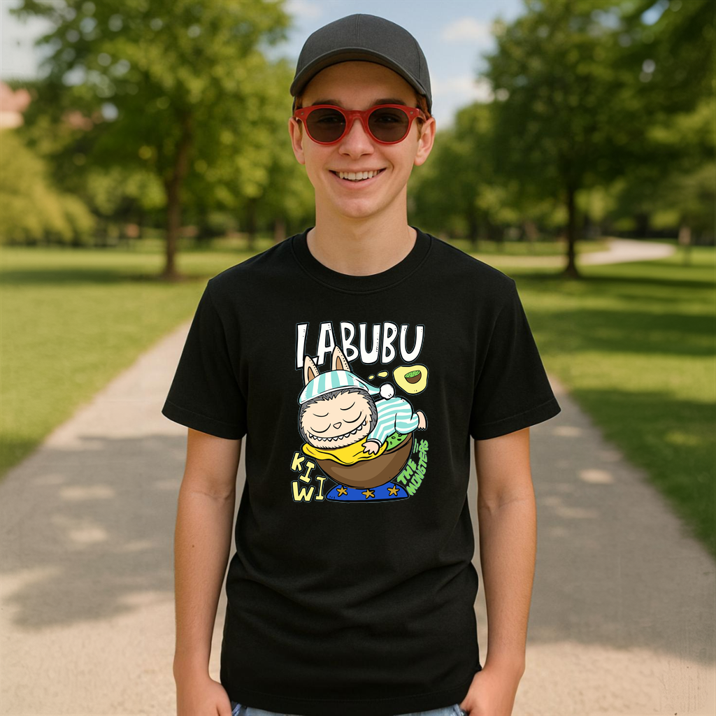 Tricou Labubu kiwi hamac, Unisex Dama si Barbat | Copii 