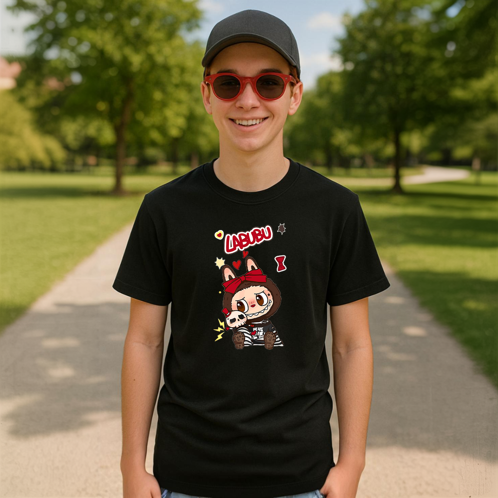Tricou Labubu pupici, Unisex Dama si Barbat | Copii 