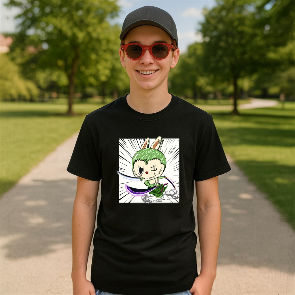 Tricou Labubu zoro, Unisex Dama si Barbat | Copii 