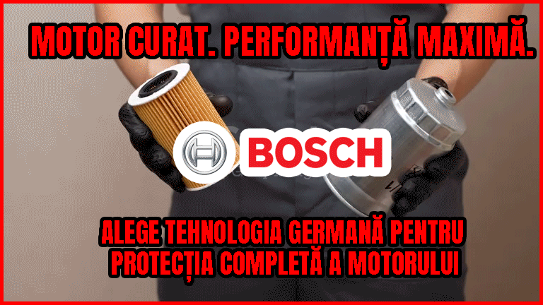 Filtru ulei FIAT DOBLO Box Body/MPV (223_) 1.9 JTD din 2003 KW 77 CP 105 CMC 1910, auto, Bosch, 4x Stickere auto cu FIAT