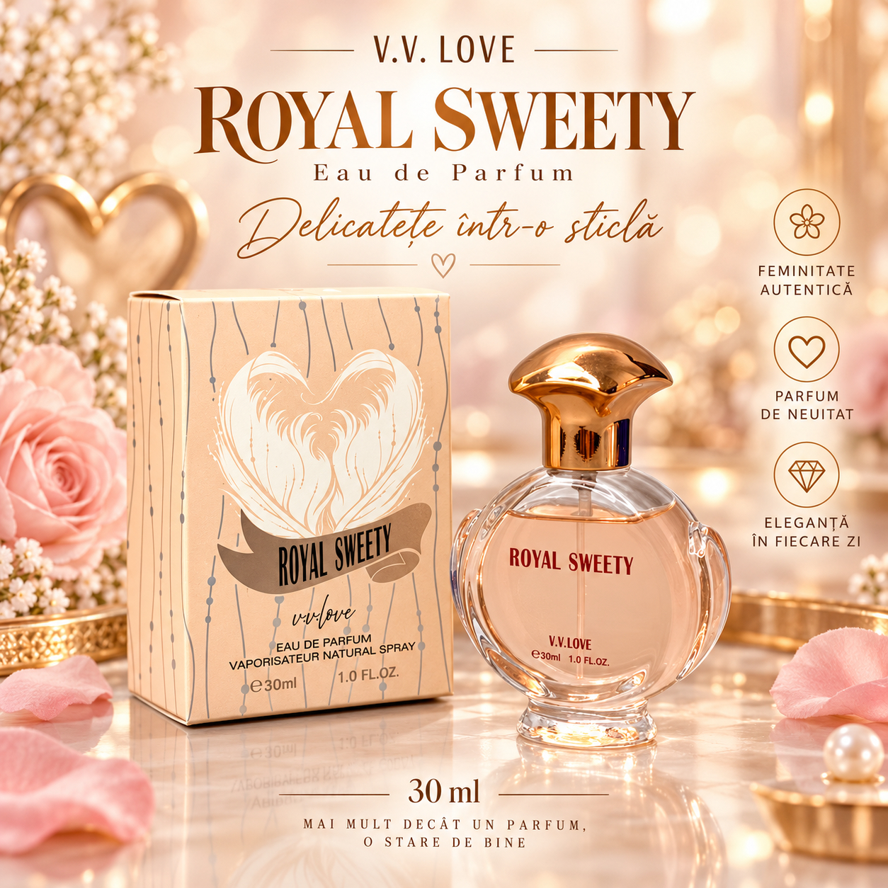 Parfum pentru femei V.V. LOVE Royal Sweety 30 ml