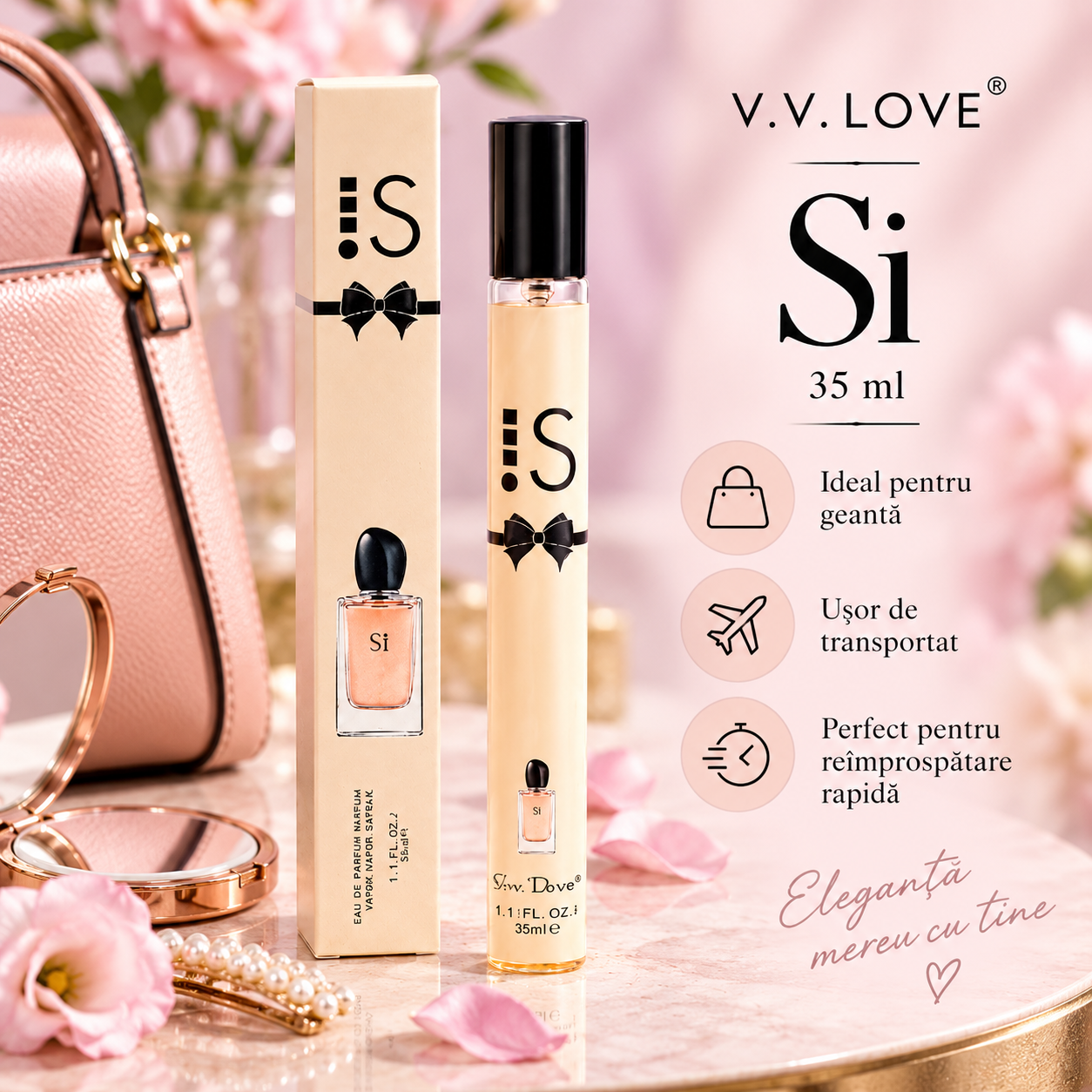 Si V.V. Love parfum fructat floral cu coacaze negre