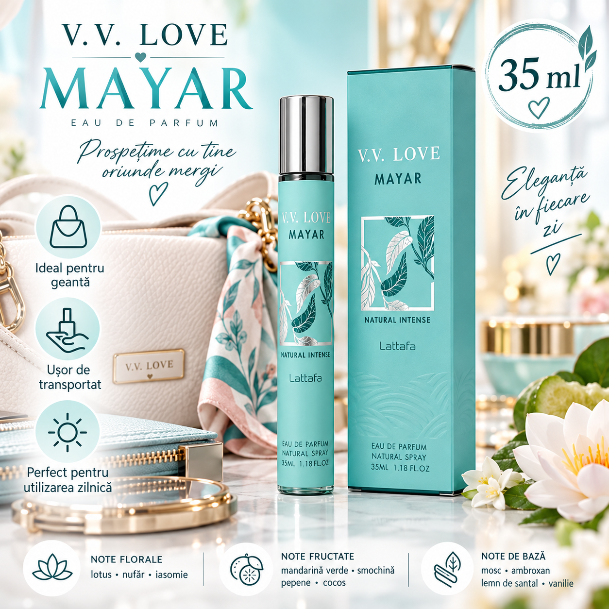 Mayar V.V. Love cu mandarina verde smochina si apa de cocos