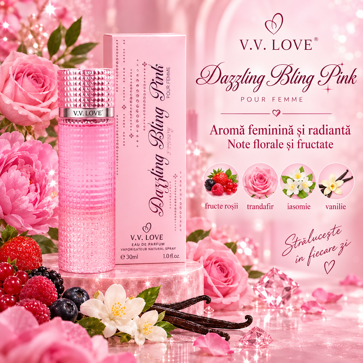 V.V. LOVE Dazzling Bling Pink parfum dama 30 ml