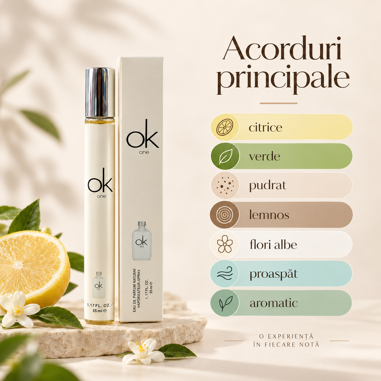 VV Love OK One parfum cu note citrice și verzi