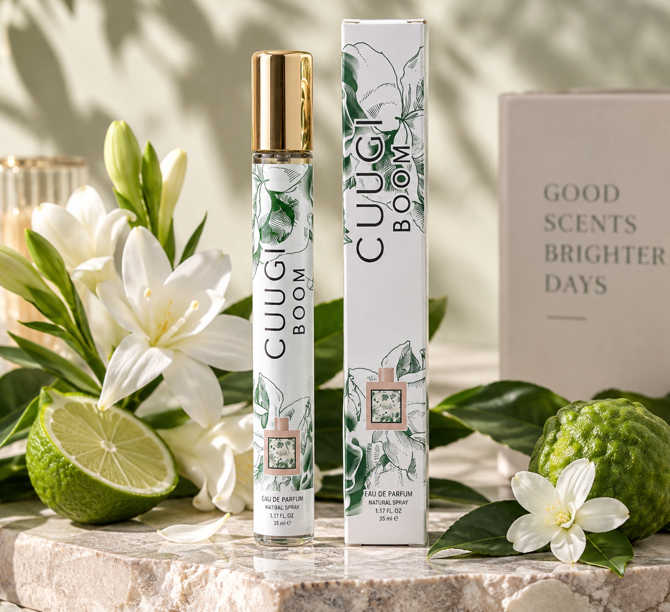 Parfum Cuugi Boom cu tuberoza iasomie si lacramioare