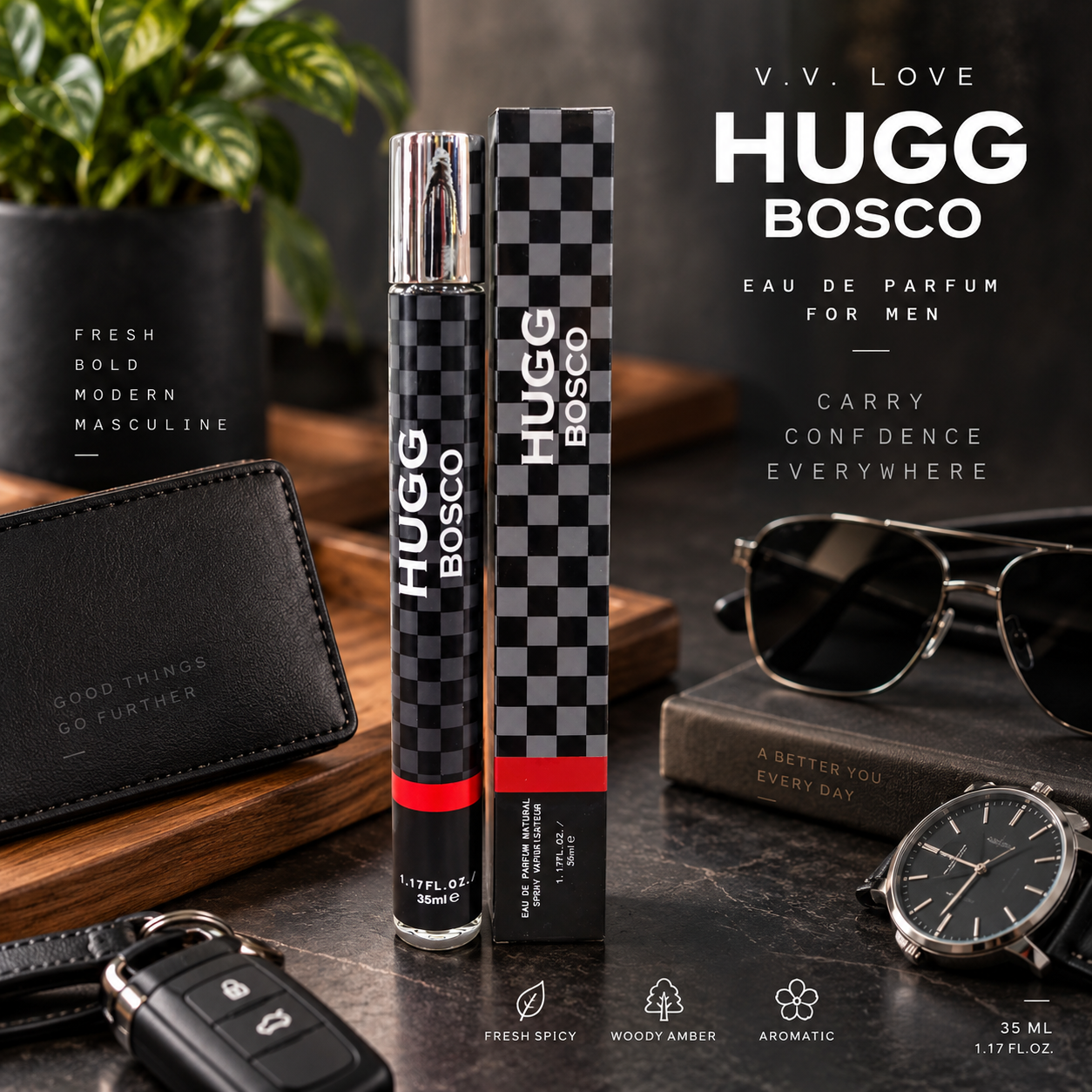 Hugg Bosco V.V. Love aroma lemnoasa si ambrata