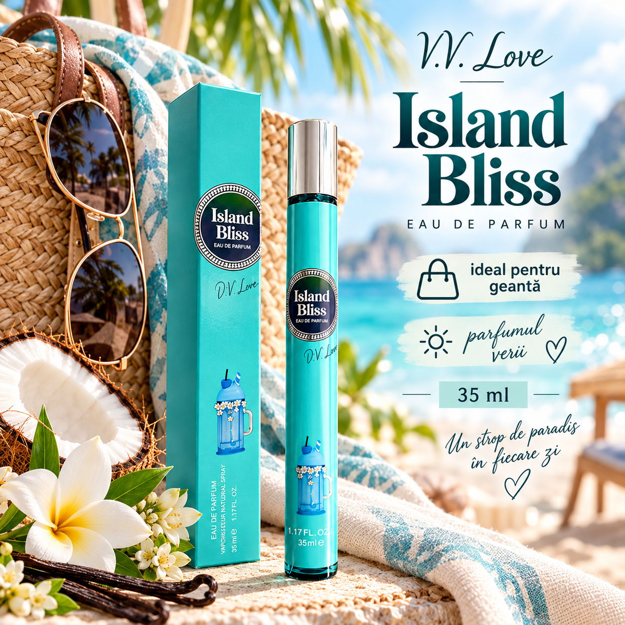 Island Bliss V.V. Love cu vanilie mosc si boabe de tonka