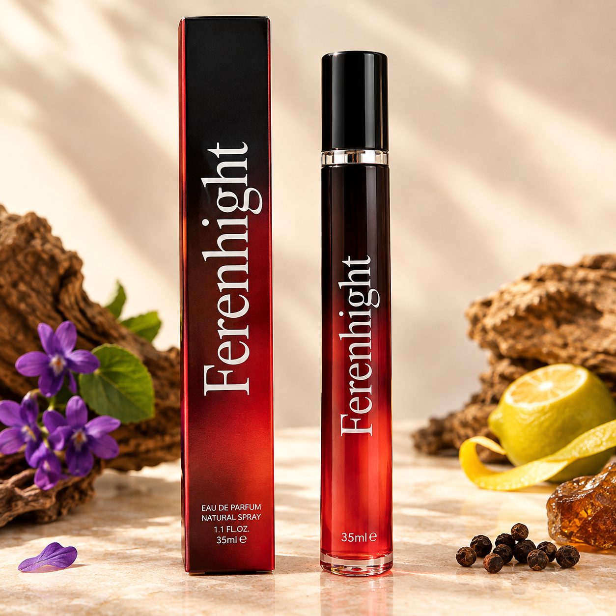 Parfum Ferenhight V.V. Love 35 ml compact si usor de transportat