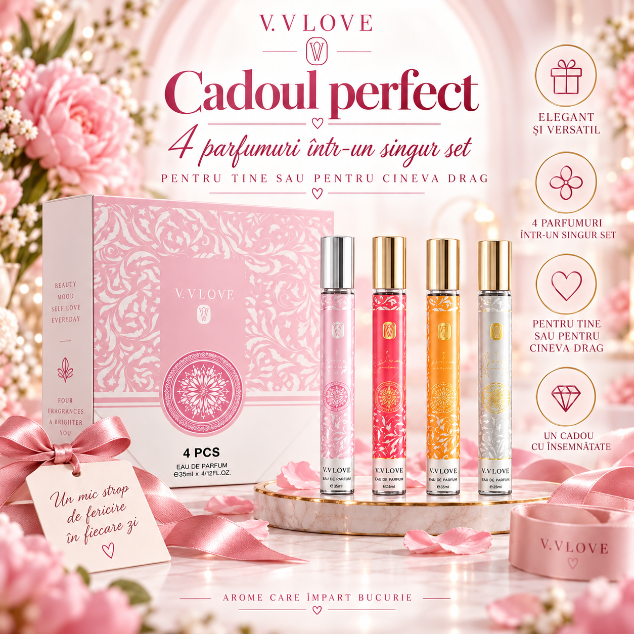 VV Love 4 PCS 35 ml x 4 idee de cadou