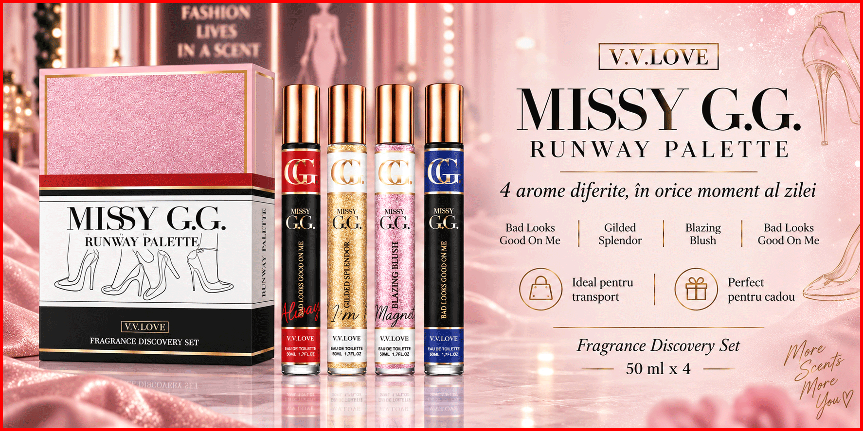VV Love Missy GG Run Way Palette 4 PCS 35 ml x 4