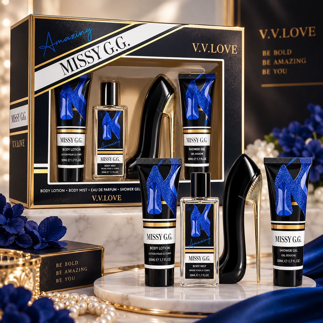 Set cadou dama V.V. Love Missy G.G. Amazing 4 piese 180 ml