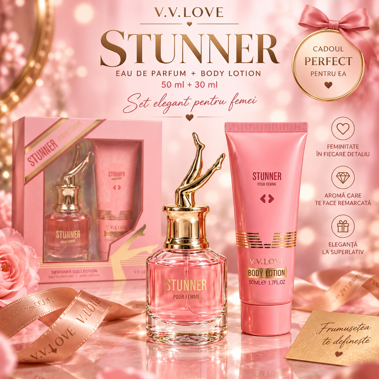 Set V.V.Love Stunner Pour Femme Eau de Parfum 30 ml si Body Lotion 50 ml